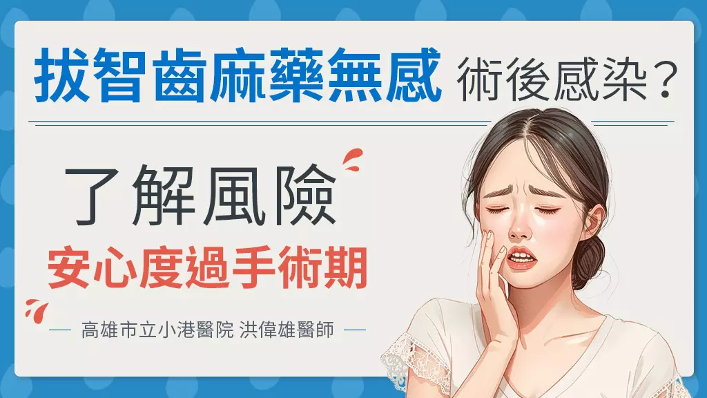 從拔智齒麻藥無感到術後感染：小港醫院洪偉雄醫師教你了解拔智齒風險，安心度過手術期