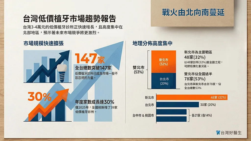 台灣低價植牙市場趨勢報告