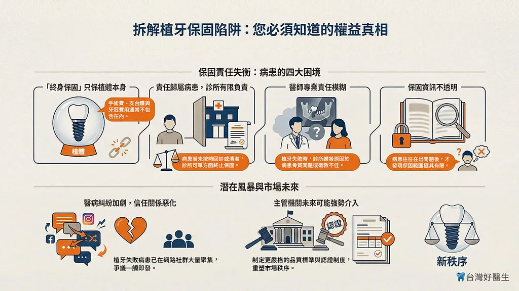 拆解植牙保固陷阱：您必須知道的權益真相
