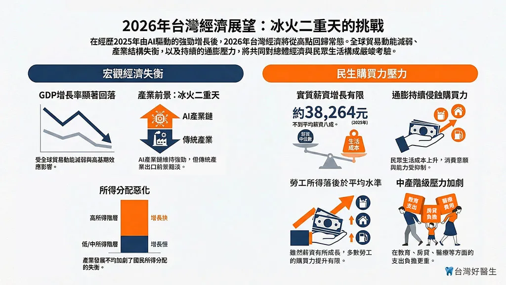 2026年台灣經濟展望:冰火二重天的挑戰