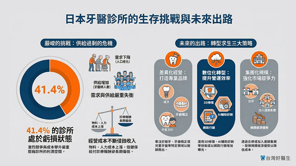 日本牙醫診所的生存挑戰與未來出路