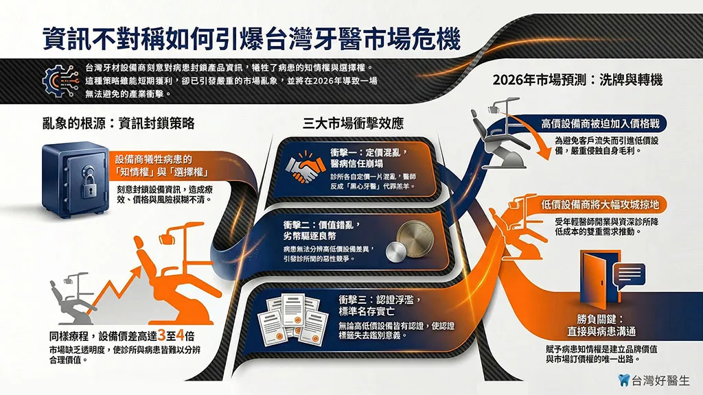資訊不對稱如何引爆台灣牙醫市場危機