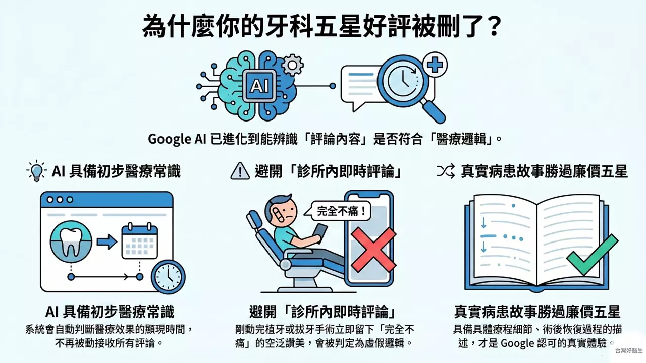 為什麼你的牙科五星好評被刪了