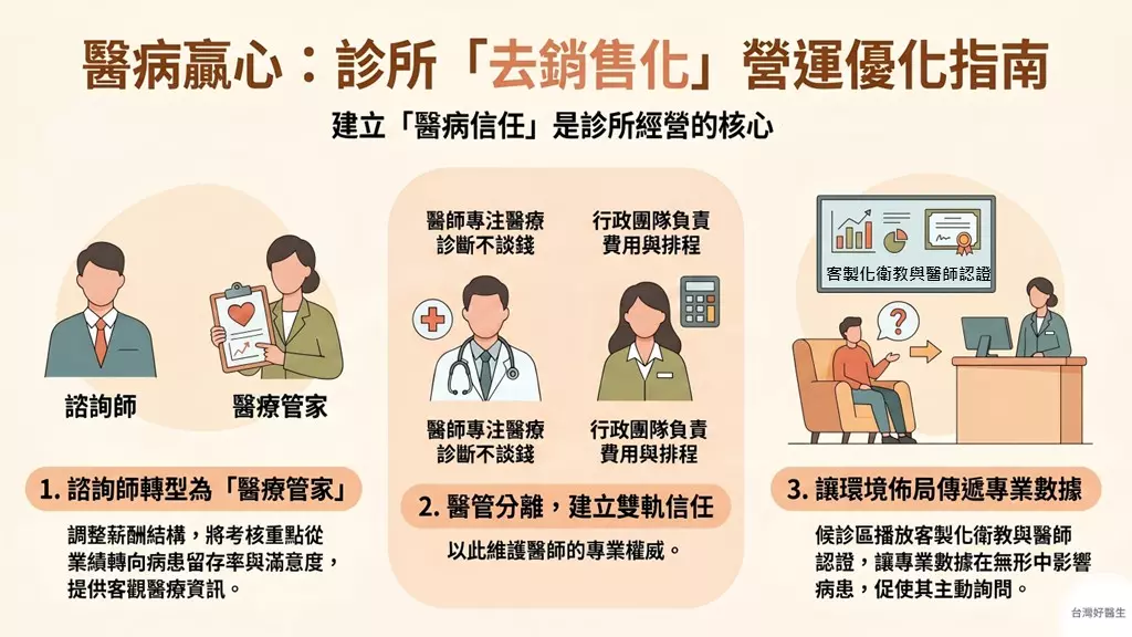 醫病贏心:診所去銷售化營運優化指南