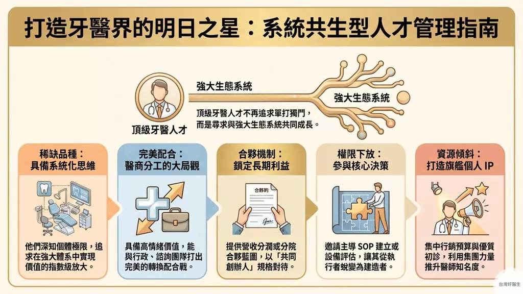 打造牙醫界的明日之星:系統共生型人才管理指南