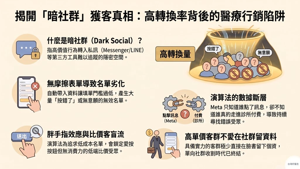 揭開「暗社群」獲客真相:高轉換率背後的醫療行銷陷阱
