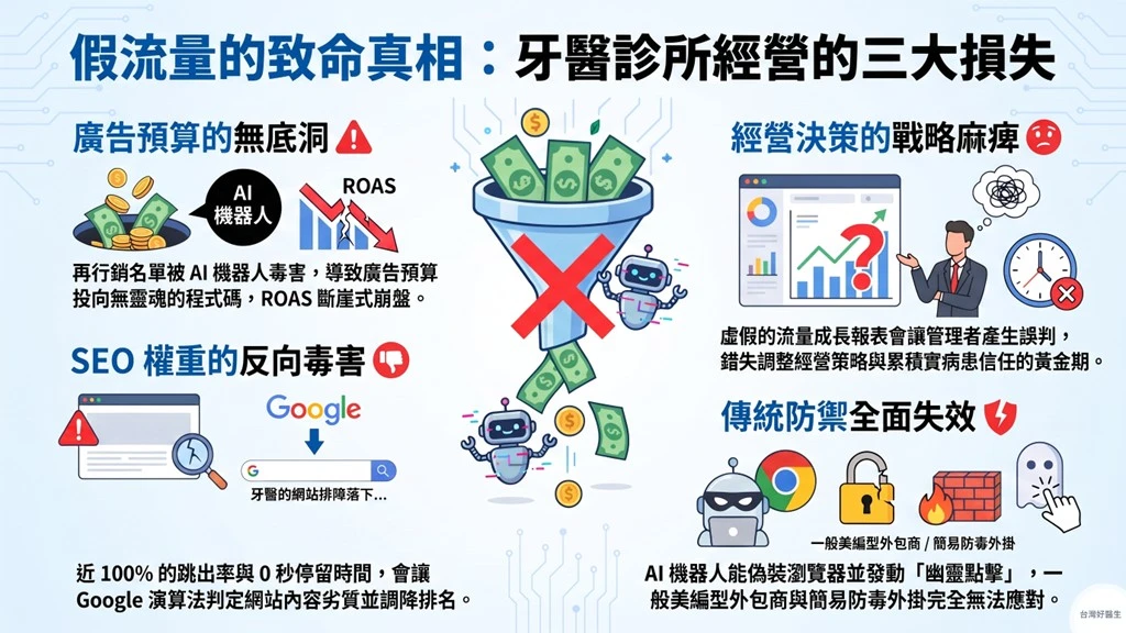 假流量致命真相:診所經營三大損失