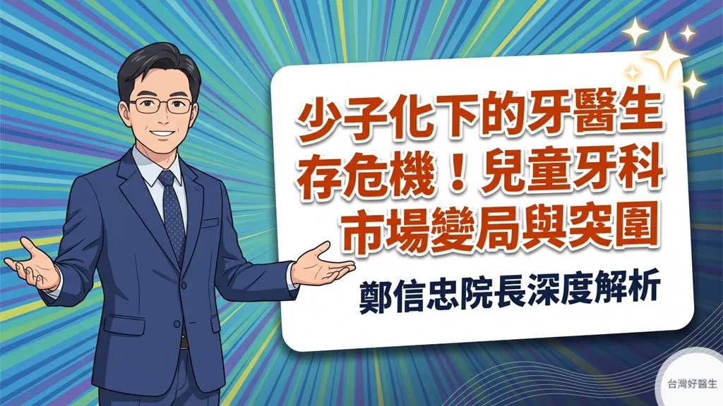 少子化下的牙醫生存危機！鄭信忠院長解析十萬新生兒時代，兒童牙科市場變局與突圍