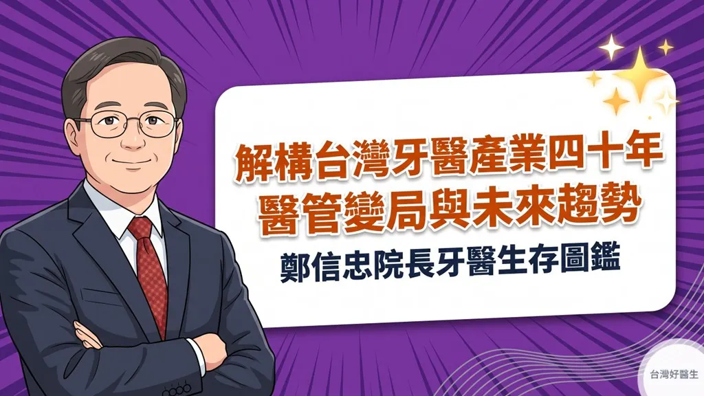 跨世代牙醫生存圖鑑：鄭信忠院長解構台灣牙醫產業四十年的醫管變局與未來趨勢